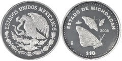 10 pesos (Estado de Michoacán) from Mexico