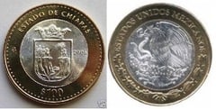 100 Pesos (Chiapas Heraldry) from Mexico