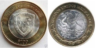 Photo of 100 Pesos (Chihuahua Heráldica)