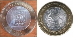 100 Pesos (Federal District Heraldry) from Mexico