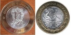 100 Pesos (Guanajuato Heraldry) from Mexico