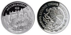10 Pesos (Aguascalientes Emblematic) from Mexico