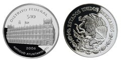 10 Pesos (Federal District Emblematic) from Mexico