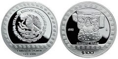 100 pesos-1 onza (Brasero efigie) from Mexico