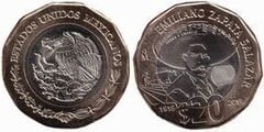 20 pesos (Centennial of the Death of Emiliano Zapata Salazar) from Mexico