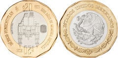 20 pesos (500 Years of Mexico-Tenochtitlan's Historical Memory) from Mexico