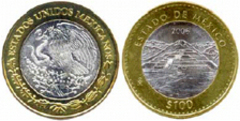 100 pesos (Estado de México) from Mexico