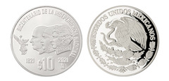 10 pesos (Bicentenario de la Independencia Nacional) from Mexico
