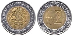 2 nuevos pesos from Mexico