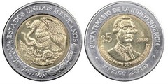 5 pesos (Bicentenario de la Independencia-Francisco Primo de Verdad y Ramos) from Mexico