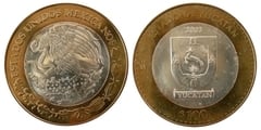 100 pesos (Yucatan Heraldry) from Mexico