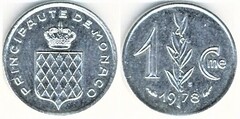 1 centime from Monaco
