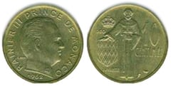 10 centimes from Monaco