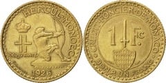 1 franc (Luis II) from Monaco