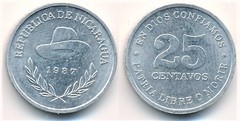 25 centavos from Nicaragua