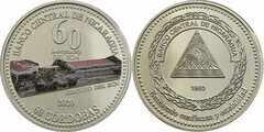 60 córdobas (60th Anniversary Central Bank of Nicaragua) from Nicaragua