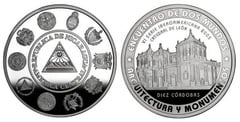 10 córdobas (León Cathedral) from Nicaragua