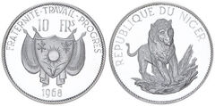 10 francos CFA (León /Ø38 mm) from Niger