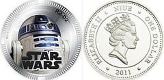 1 dólar (Star Wars-R2 D2) from Niue