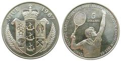 5 dólares (JJ.OO. Seul 1988-Boris Becker) from Niue
