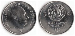 5 kroner (Melenium Norwegian Coins) from Norway