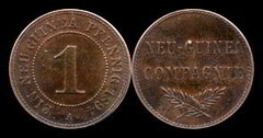 1 pfennig from German New Guinea