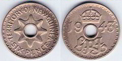 6 pence from New Guinea