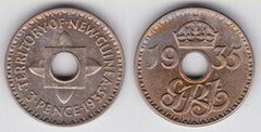 3 pence from New Guinea