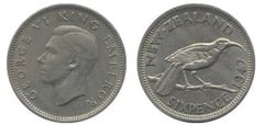 6 pence (George VI ) from New Zealand