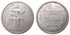 1 franc from French Oceania