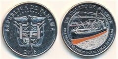 1/4 de balboa (1914 Primer Tránsito por el Canal de Panamá) from Panama