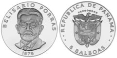 5 balboas (Belisario Porras) from Panama