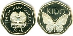 100 kina from Papua New Guinea