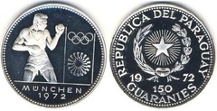 150 guaraníes (Olímpiadas Munich.1972-Boxeo) from Paraguay