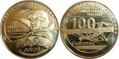 100 guaranies (First Flight Centennial 1914-2014) from Paraguay