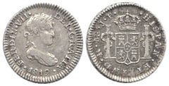 1/2  real (Fernando VII) from Peru