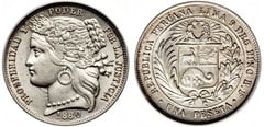 1 peseta from Peru