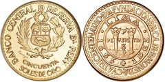 50 soles (400th Anniversary of the Mint) from Peru