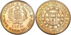 100 soles (400th Anniversary of the Mint) from Peru