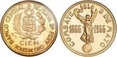 100 soles  (100th Anniversary of the Naval Battle of Peru-Spain) from Peru