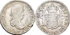2 reales (Fernando VII) from Peru