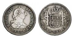 1 real (Charles III) from Peru