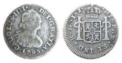 ½ real (Charles III) from Peru