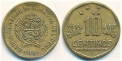 10 céntimos from Peru