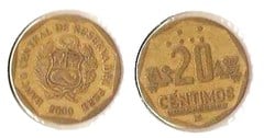20 céntimos from Peru