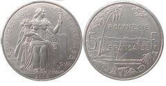 5 francos from French Polynesia