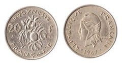 20 francos from French Polynesia