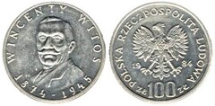100 zlotych (Wincenty Witos) from Poland