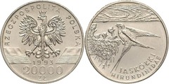 20.000 złotych (Golondrinas de granero) from Poland