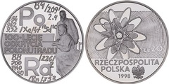 20 złotych (Descubrimiento del Polonio y el Radio) from Poland